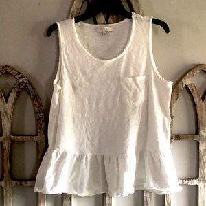 Anthropologie White Tank Top